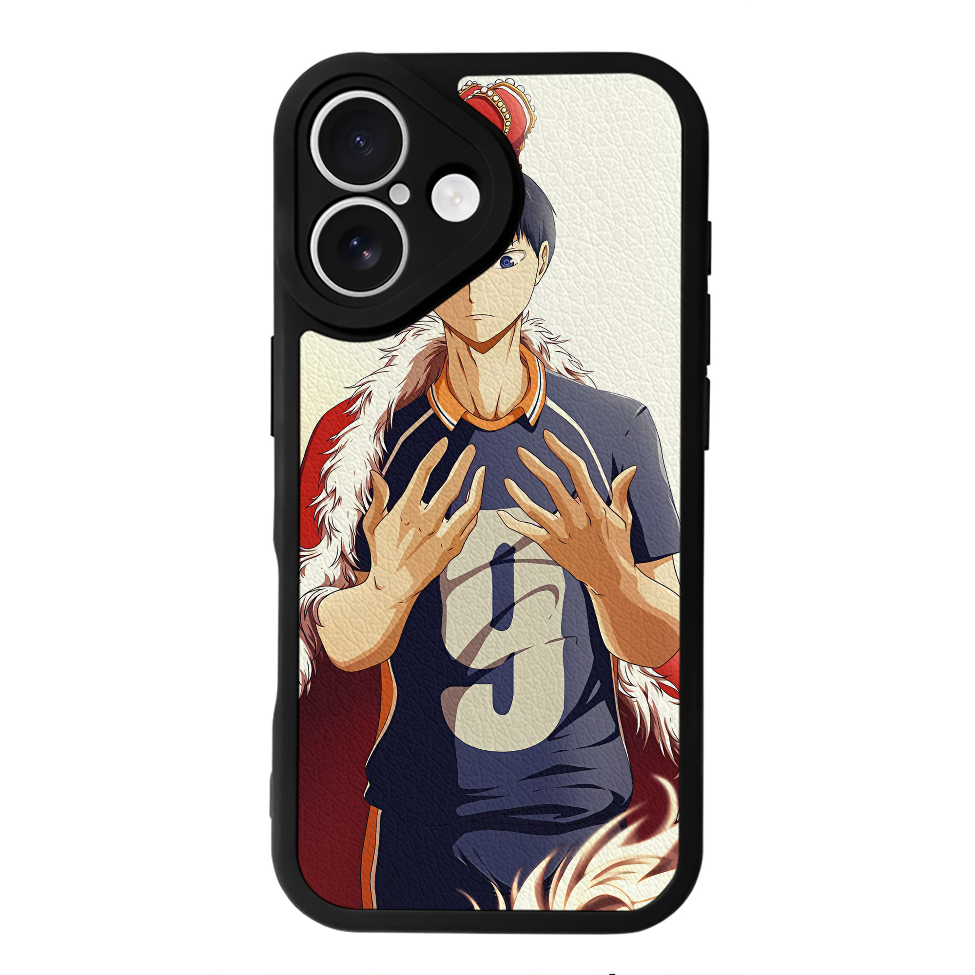（画像用） ハイキュー!! Haikyu!! 【iPhone 16シリーズ対応】シリコンスマホケース（レザー調） 材質：シリコン